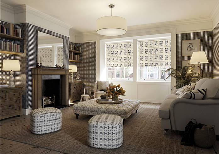 Sketchbook, Hudds - Twist&Fit Roller Blind - Image 7